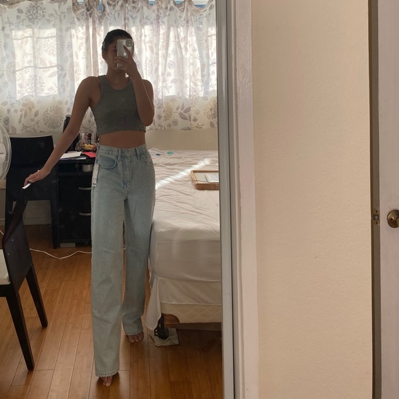 urban outfitters high waisted baggy jean - Picture 7 of 7